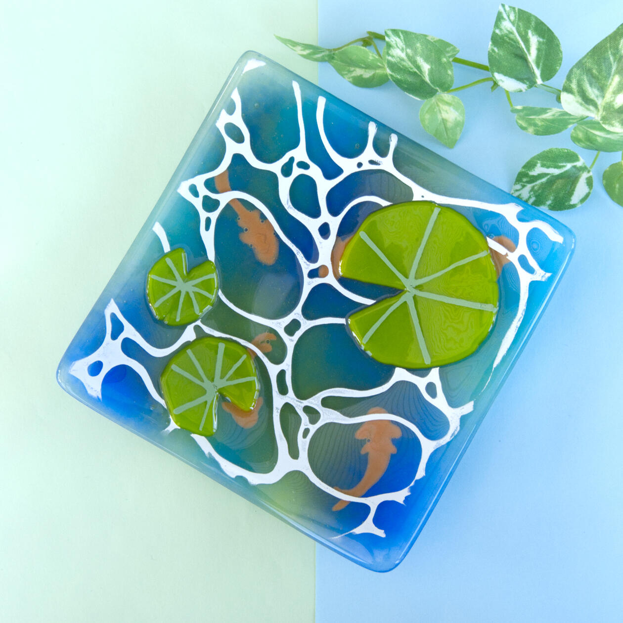 Koi Pond Plate